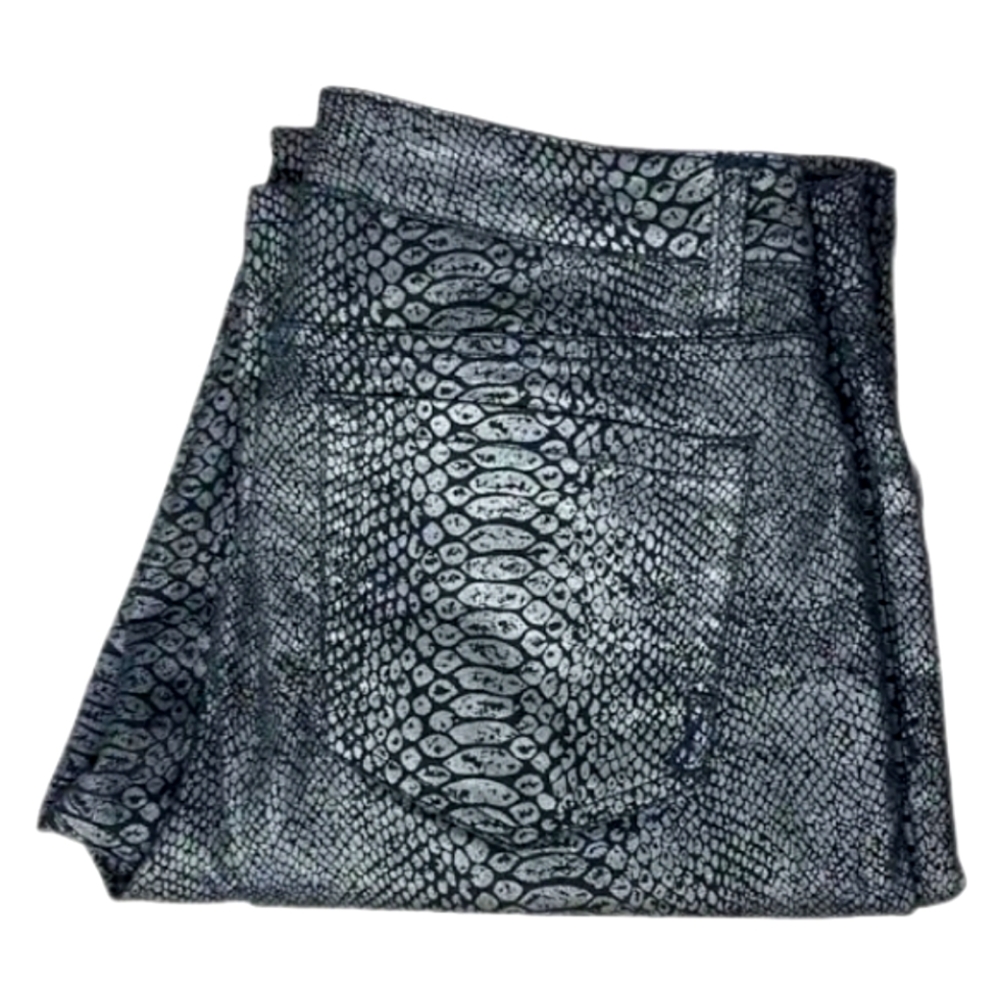 Jones New York Lexington Straight Leg Snakeskin Jeans l Missy Size 10